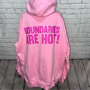 Mayfair Group Boundaries Are Hot Zip Up Hooded Sweatshirt